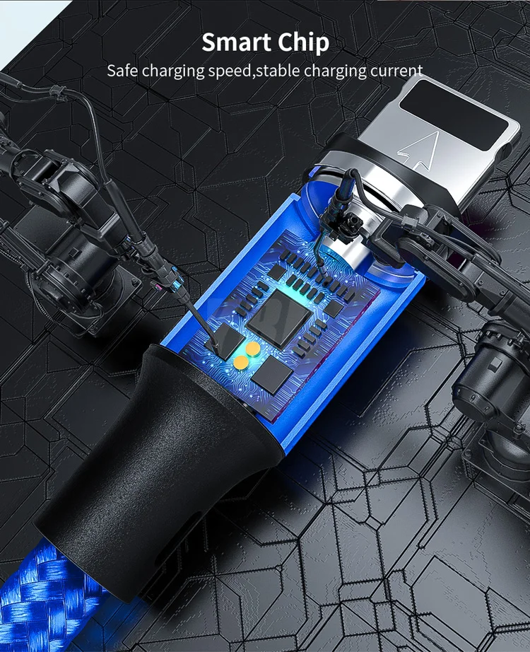 YBD Магнитный кабель usb c кабель зарядное устройство для huawei Honor xiaomi redmi микро-usb-кабель для зарядки Шнур для iPhone samsung galaxy