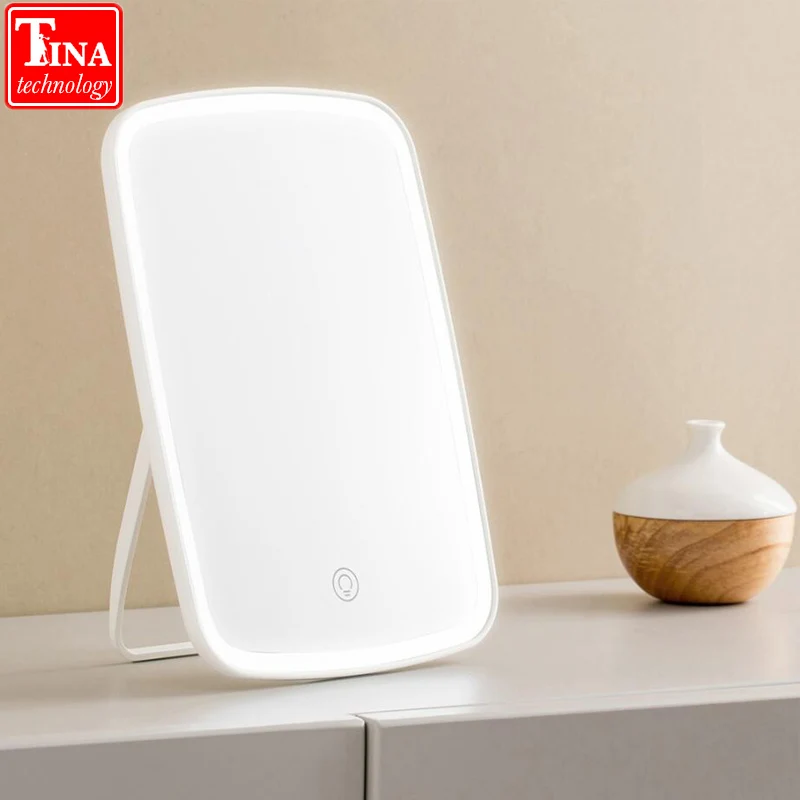 xiaomi Mijia, интеллектуальное портативное зеркало для макияжа, настольный светодиодный светильник, портативный складной светильник, зеркальный столик для общежития