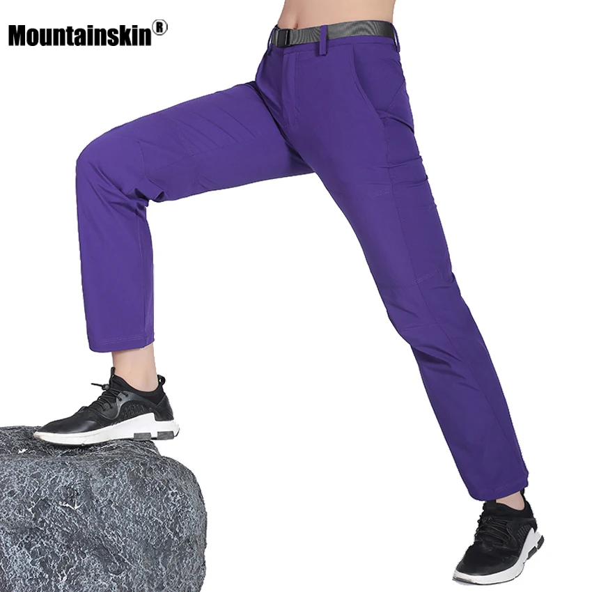 Mountainskin женские летние эластичные быстросохнущие походные брюки для активного