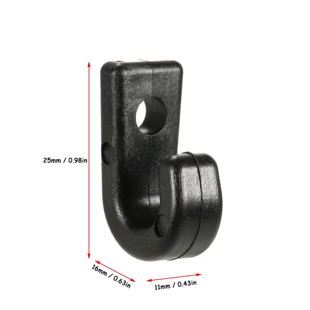 50 шт. черный нейлоновый банджи крепежный шнур J крючки крючок для галстука на