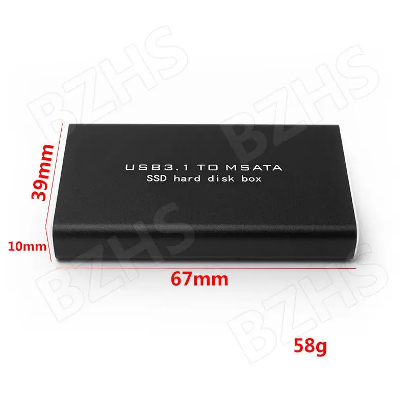 Корпус для внешнего жесткого диска USB 3 0 usb-c-MSATA на | Компьютеры и офис