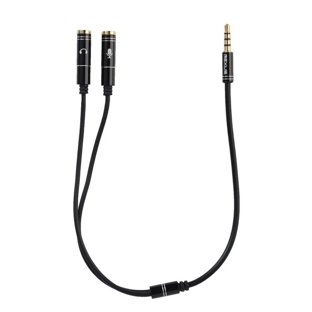 3.5mm Jack Headset Extension Cable Headphone + Mic Audio Splitter Aluminum Shell for Mobile Phone PS4 Gaming | Электроника