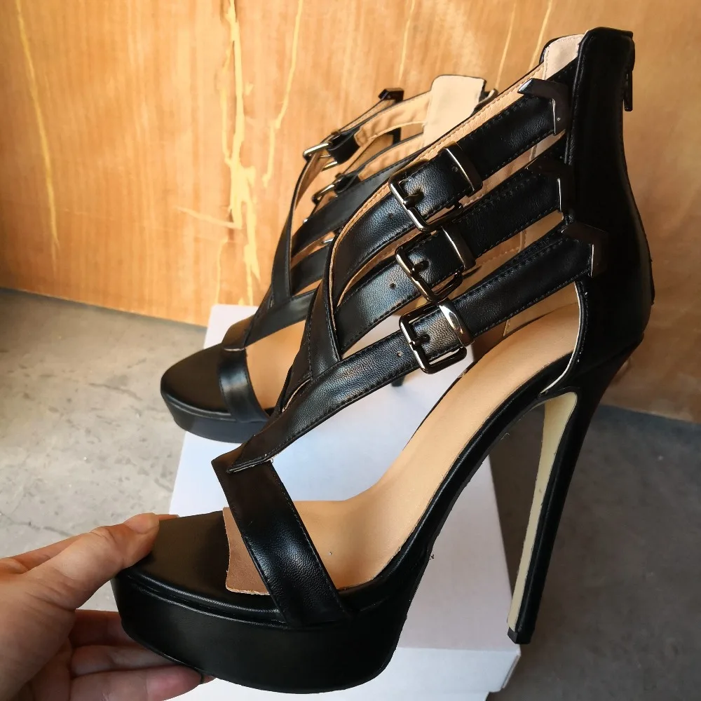 Новые Модные женские сандалии на высокой платформе с Т-образными ремешками