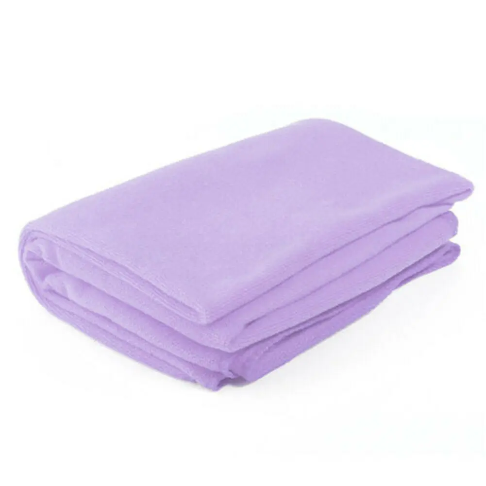 Light Purple 70x140 см хлопковое однотонное банное полотенце пляжное полотенце для взрослых быстросохнущее мягкое 11 цветов толстое высокоабсорбирующее антибактериальное полотенце - Цвет: Light Purple