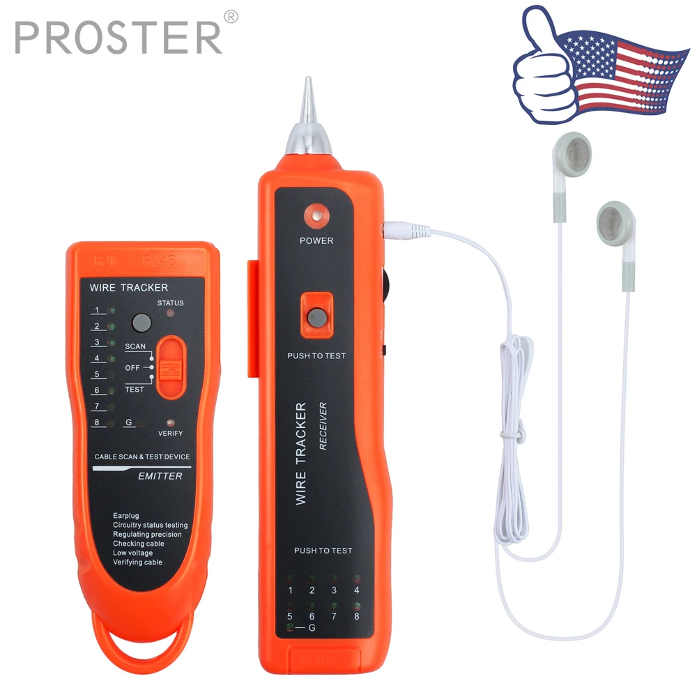 Proster (отправка от нас) 9 В постоянного тока сетевой кабель провод линия LAN RJ трекер