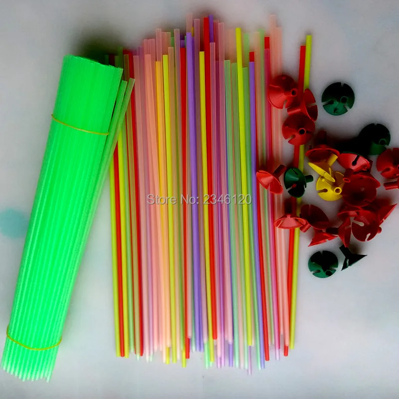 100 шт./лот 32 см аксессуары для воздушного шара держатель шарика палочки с чашками