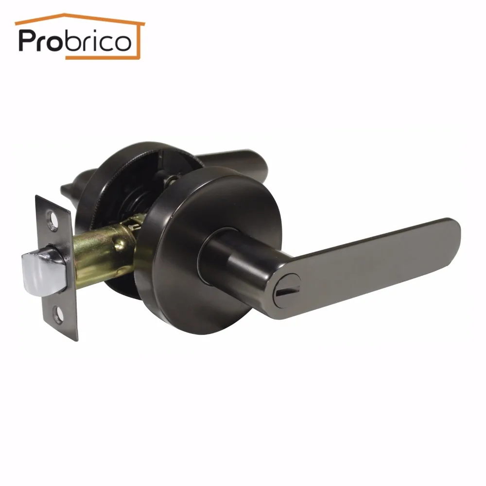 Probrico Межкомнатная дверная ручка дверной замок для спальни Передний Задний рычаг