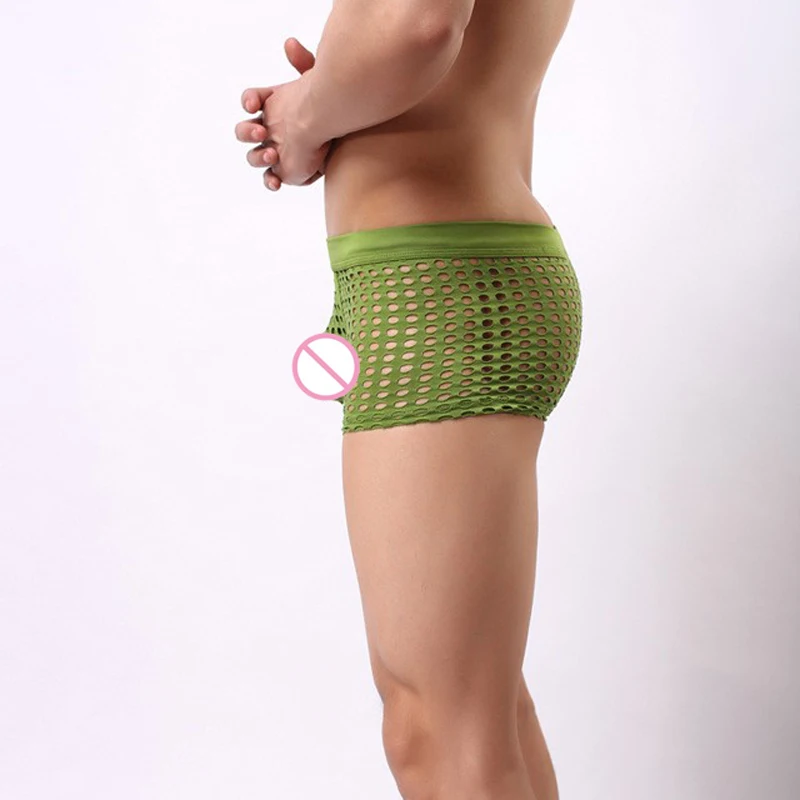 Сексуальное мужское полупрозрачное нижнее белье u выпуклая сумка прозрачные