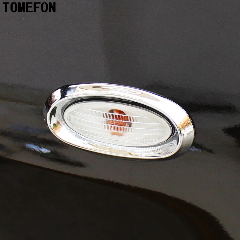 TOMEFON 2 шт. для Nissan X Trail T31 дверные фары боковая лампа обшивка рама ABS Chrome XTrail
