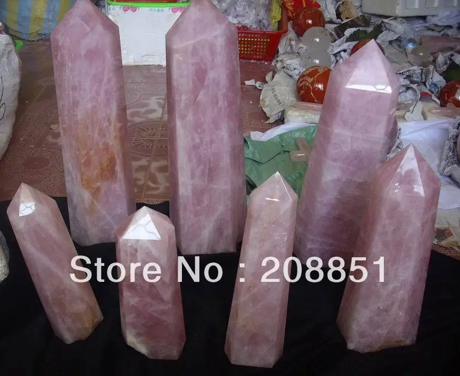 Натуральный розовый кварц стеклянные точки оптовая цена|crystal point|crystal crystalcrystal quartz