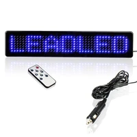 leadled blue led signs display module remote control programmable scrolling message for car window advertising led sign business