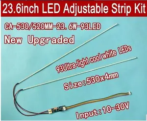 Комплект из 5 компл.лот 530 мм регулируемой яркости, ccfl светодиодная подсветка, Обновление 23,6 дюймового ЖК-монитора ccfl на светодиодную подсветку