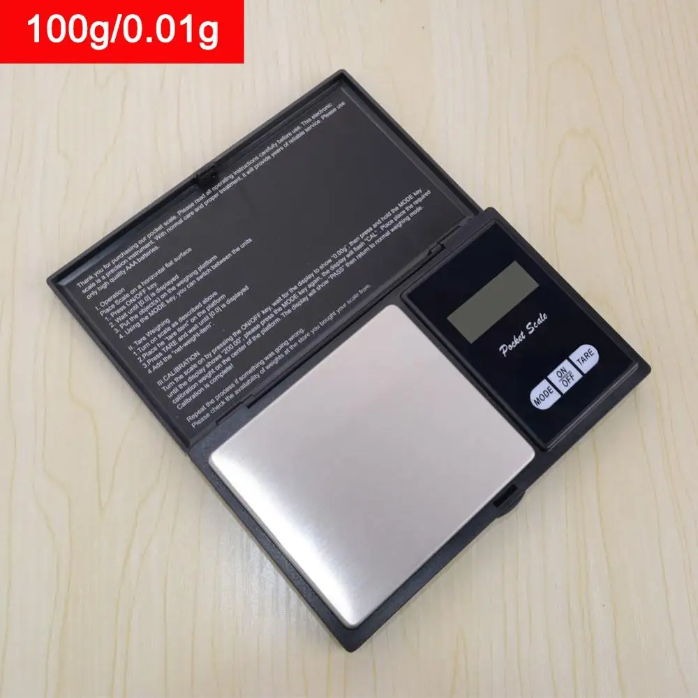 100g 0.01 Yieryi Мини ЖК цифровые весы ювелирные изделия золото Баланс Вес весы портативный точность весы 100 г/200 г/500 г и 0,01 г/500 г/1000 г/0,1 г - Цвет: 100g 0.01