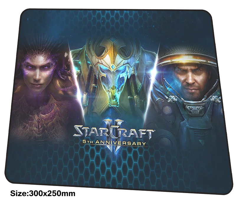 Коврик для мыши протоss 300x250x3 мм, игровой коврик для мыши, милый игровой компьютерный Настольный коврик для мыши, большие игровые коврики
