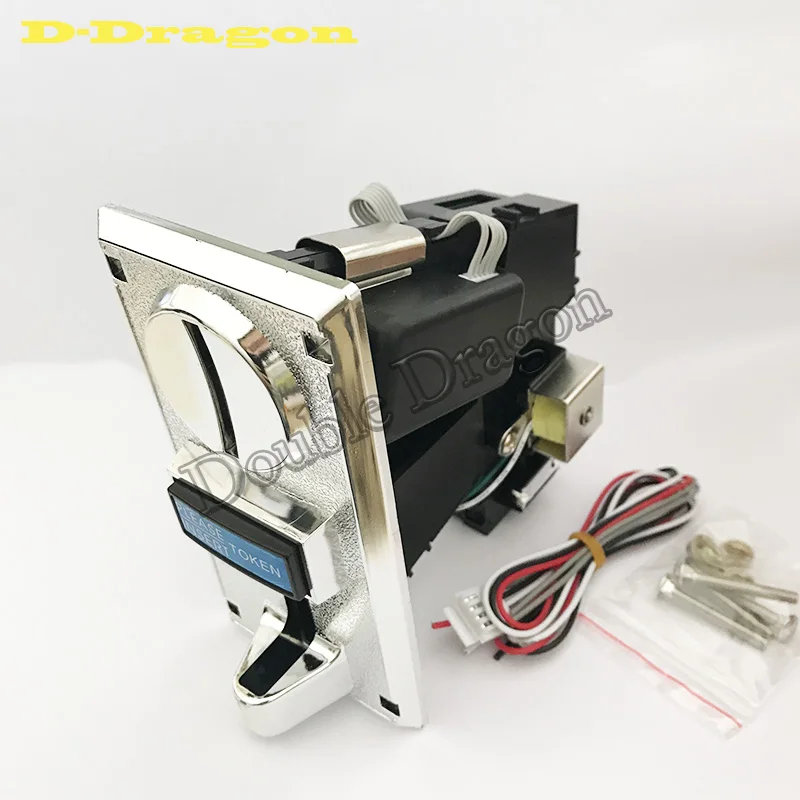 

2pcs/lot Multi coin selector acceptor for 6 different coins support multi signal output 1 signal for jamma game machine 20%off
