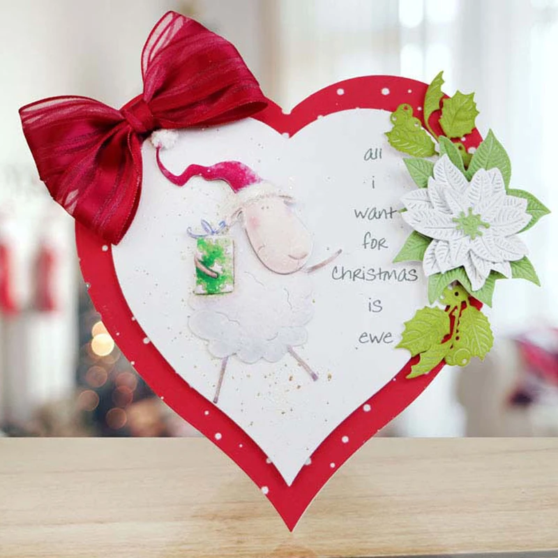 Металлические Вырубные штампы с надписью Merry Christmas to Ewe новинка 2019 трафареты для