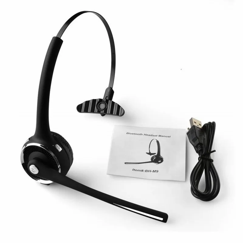 Bluetooth v4.1 гарнитура для телефона с микрофоном водитель грузовика 15 ч Время разговора стерео гарнитура с шумоподавлением Hands-Free для колл-центра