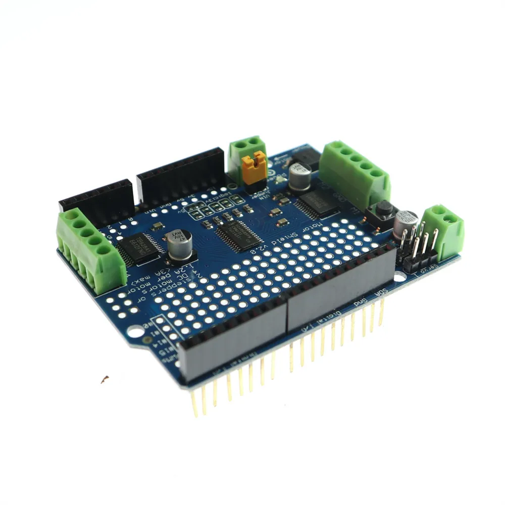 KJ411 стандарт IIC I2C TB6612 Mosfet шаговый двигатель PCA9685 PWM сервопривод щит V2 для Arduino Robot Uno