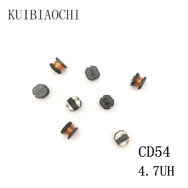 50 шт./лот SMD силовой индуктор CD54 4.7UH 4R7 5 8*5 2*4 мм неэкранированная обмотка индуктора