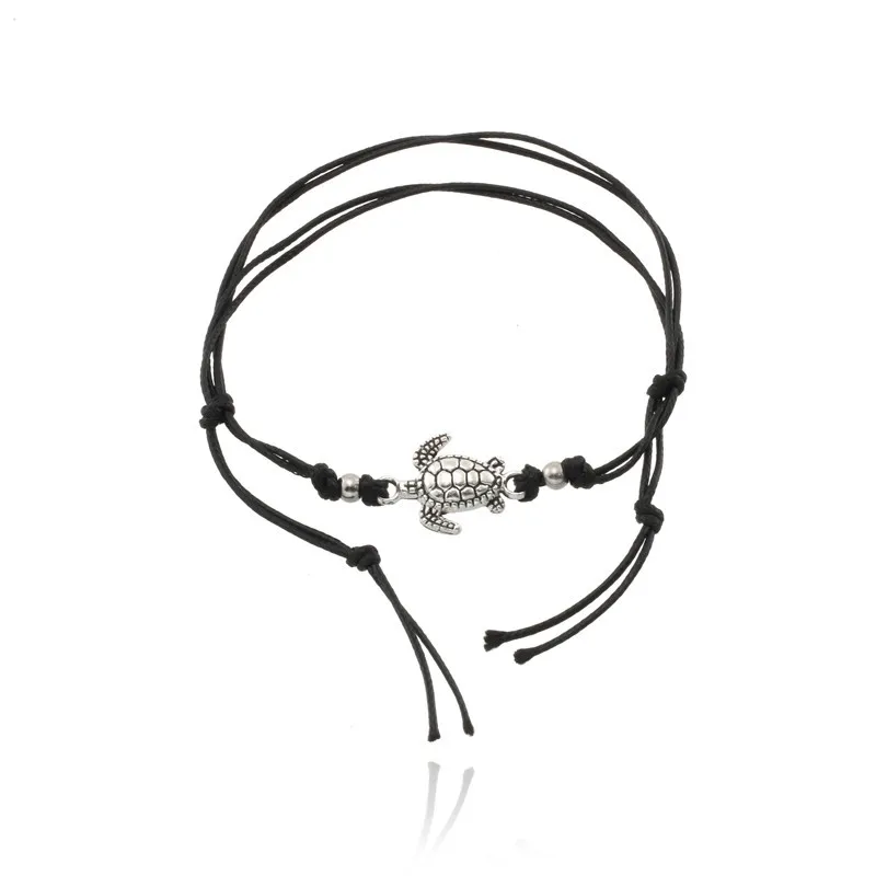 Модный винтажный браслет на ногу в виде морской черепахи двойного назначения