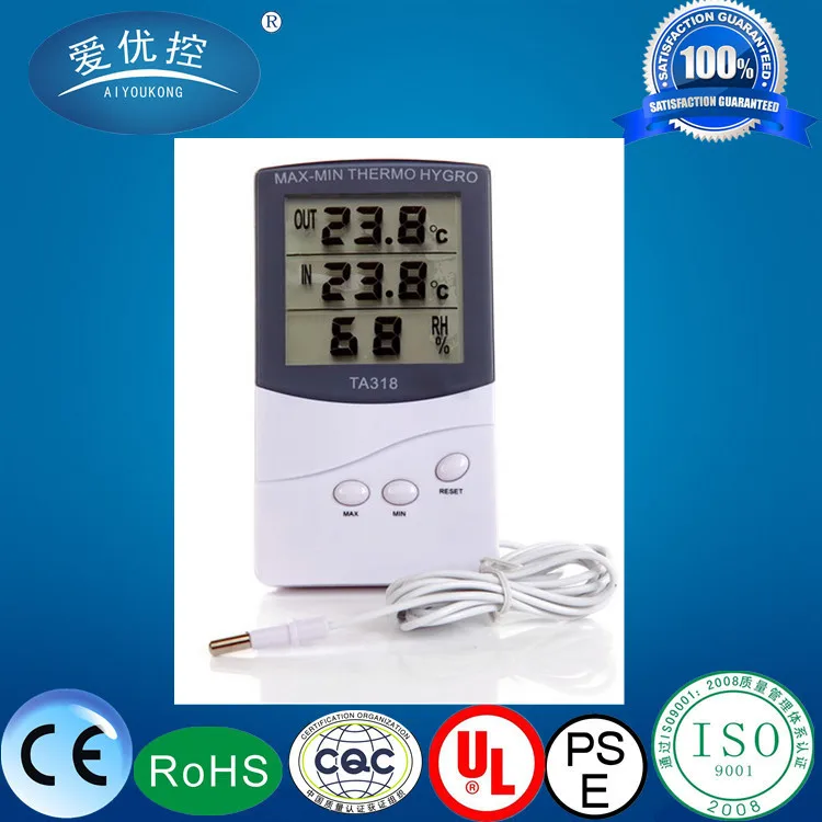 Ta 318 Цифровой термометр гигрометр/водонепроницаемый наружный Измеритель