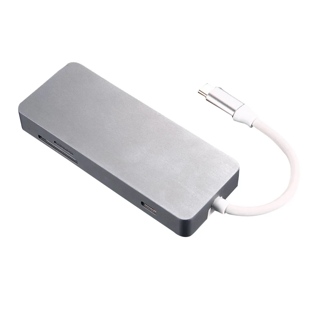 Type C к HDMI/USB3.0/сетевой порт/TF Высокоскоростная передача Портативный 7 портов более