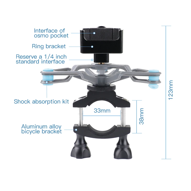DJI Osmo Карманная камера ручной гиростабилизатор велосипедный зажим
