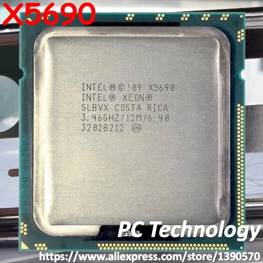 Оригинальный процессор Intel Xeon X5690 3 46 ГГц 6 ядер кэш 12 МБ LGA1366 130 Вт бесплатная