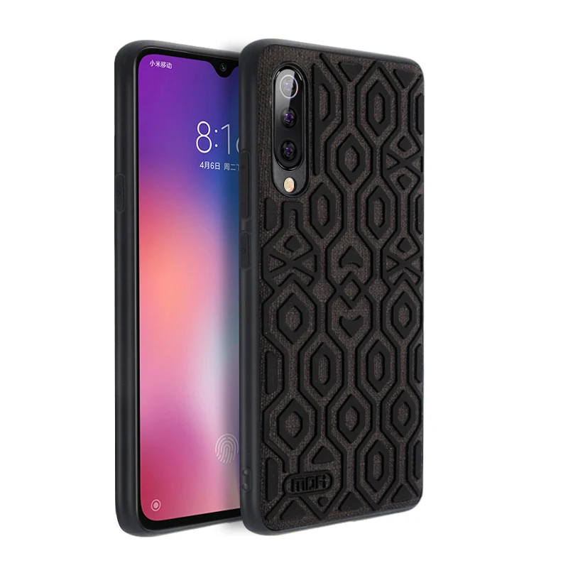 Black Для xiaomi mi 9 чехол MOFI для xiaomi mi 9 explorer задний силиконовый чехол для xiaomi mi 9 SE полное покрытие mi 9se Противоскользящий чехол - Цвет: Black