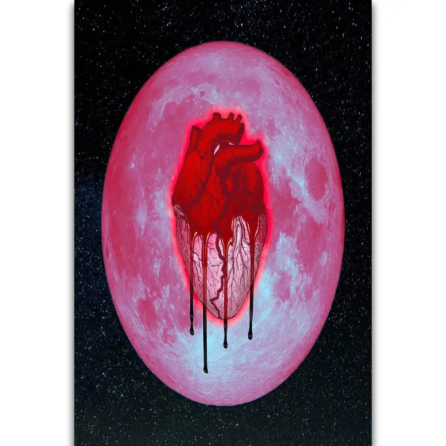 Альбом S2682 с изображением Криса коричневого портрета на всю луну настенная