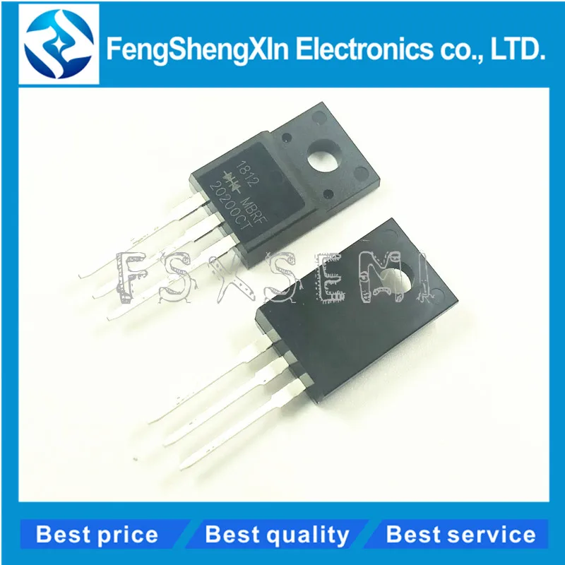 10 шт./лот MBRF20200CTG MBRF20200CT MBRF20200 20200CTG B20200G 20A/200V TO-220F диод Шоттки