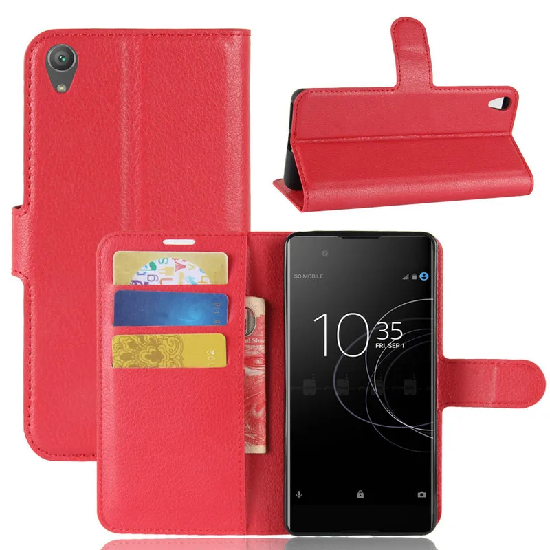 Кожаный чехол книжка WIERSS для Sony Xperia XA1 Plus Dual G3421 G3423 G3412 G3416 G3426 XA2 Ультратонкий