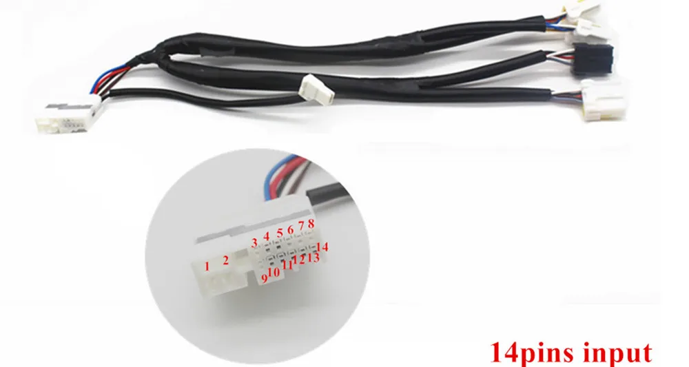 14 pins input Для hyundai Elantra AT 2012- регулятор громкости канала телефон круиз контроль Музыкальный руль кнопки переключатель автомобильные аксессуары - Цвет: 14 pins input