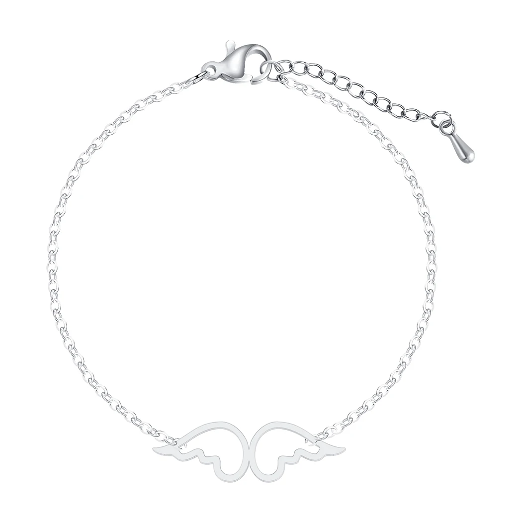 Браслет Kinitial из нержавеющей стали Женский очаровательное ювелирное изделие с