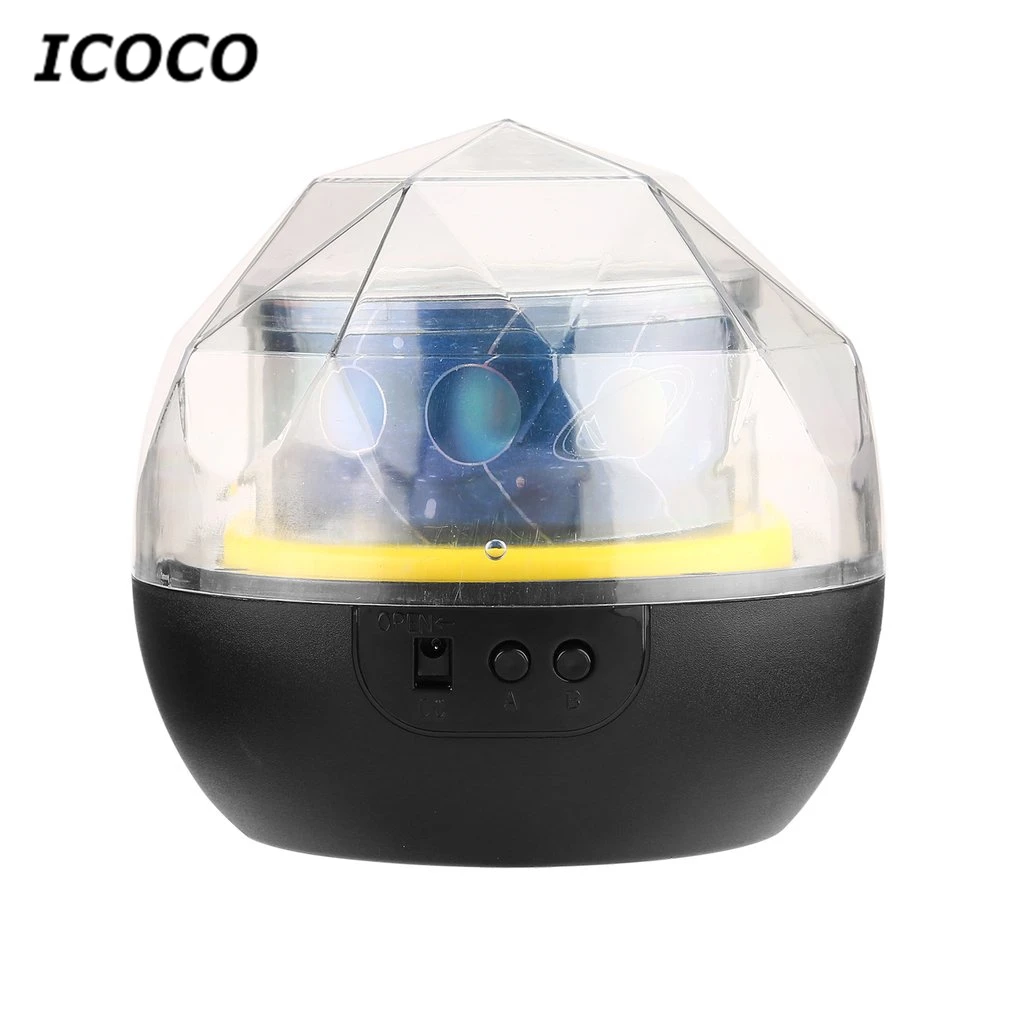 ICOCO 3 цвета романтическая звезда небо галактика проектор ночник Регулируемый Алмазный проектор Лучший подарок домашний декор Прямая - Испускаемый цвет: Black Case
