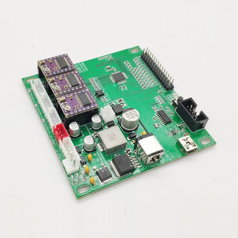 YOHUIE V3.3-150W GRBL 3-axis CNC система управления лазерный гравировальный станок шаговый электродвигатель вращения шпинделя для DIY домашнее гравировальный станок