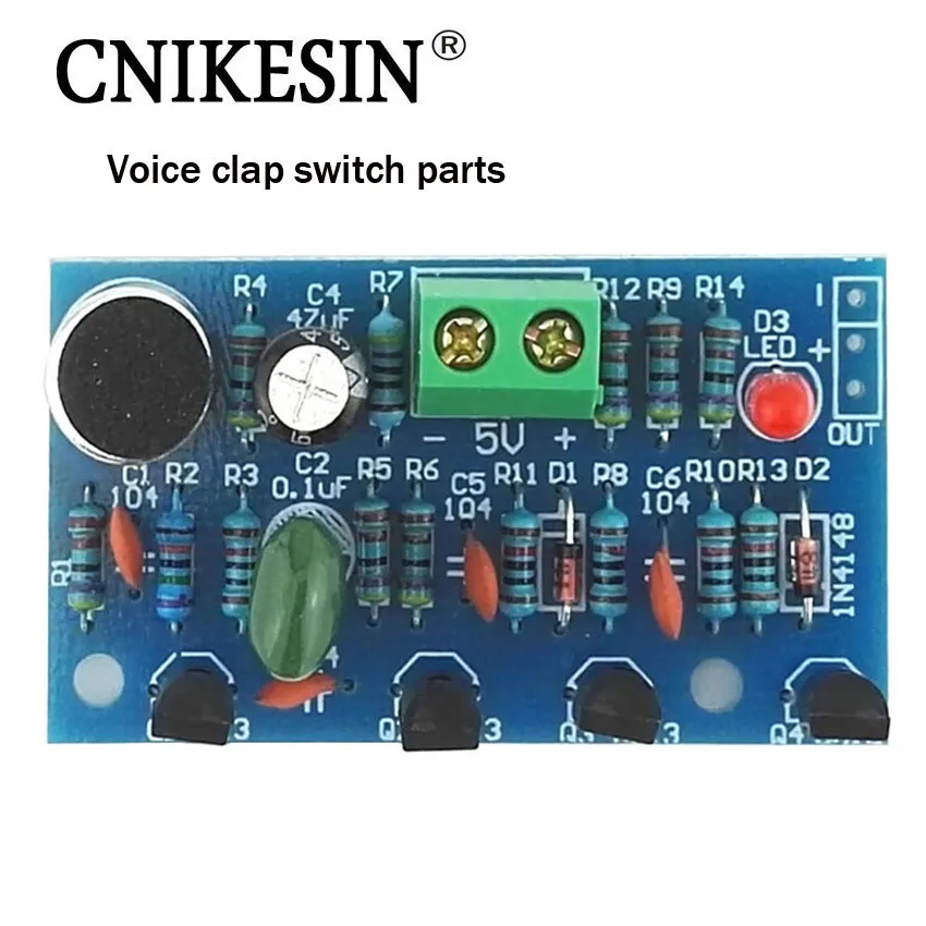 CNIKESIN DIY Kit Sound Control Switch KIT Clap Electronic Fun Making Training | Электронные компоненты и