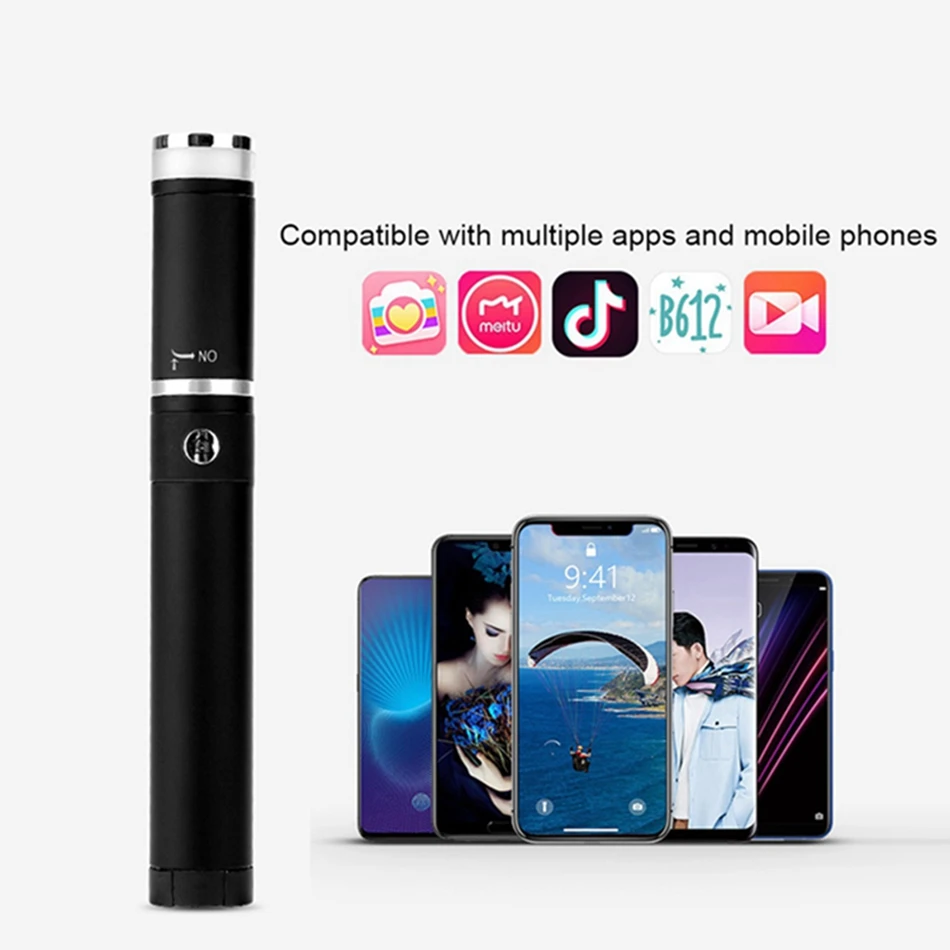 Складной выдвижной светильник для мобильного телефона с Bluetooth штатив монопод с кнопкой камеры для мобильных телефонов смартфонов