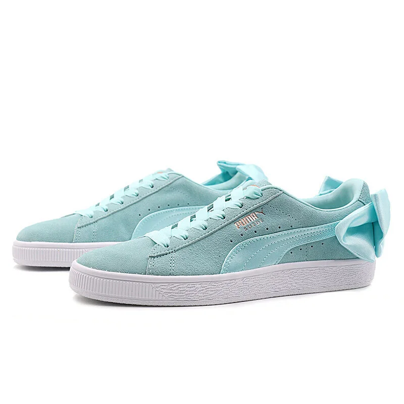 Original New Arrival PUMA Suede Bow Wns Women's Skateboarding Shoes Sneakers | Спорт и развлечения