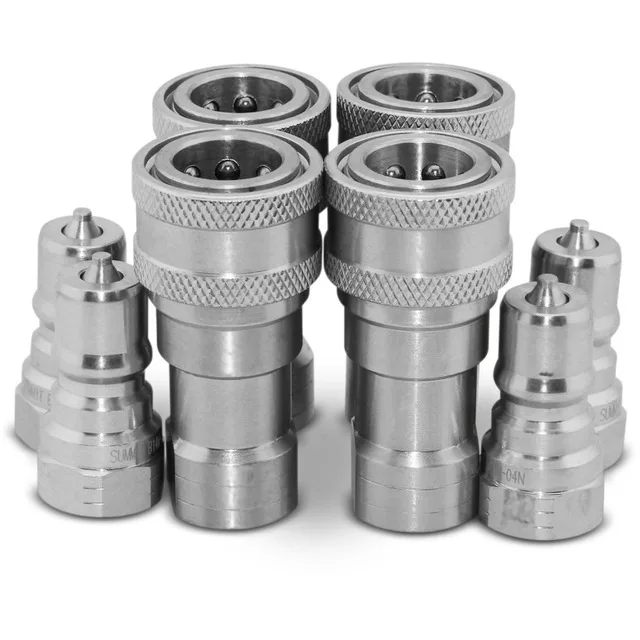 4 комплекта 1/" NPT ISO 7241-B быстроразъемные гидравлические муфты/муфты