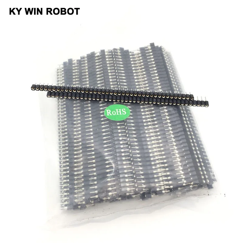 10 шт./лот 1x40 Pin 2 54 мм Однорядный 40 Круглый Женский контактный коннектор Бесплатная