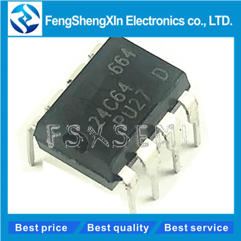 10 шт./лот Новый AT24C64N 24C64 24C64AN AT24C64 DIP 8 EEPROM память IC|ic eeprom| |