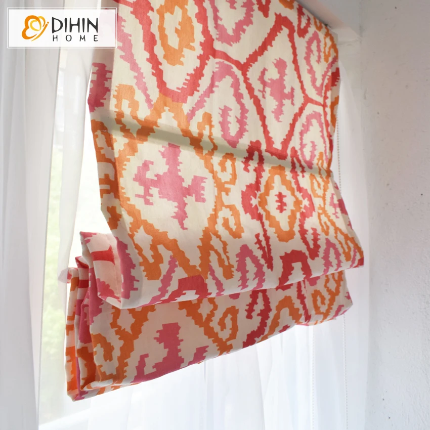 Современные жаккардовые римские жалюзи DIHIN HOME для гостиной оконные роликовые