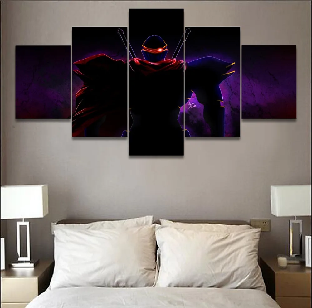 5 панелей современных декоративных домашних мальчиков Спальня Wall Art персонаж