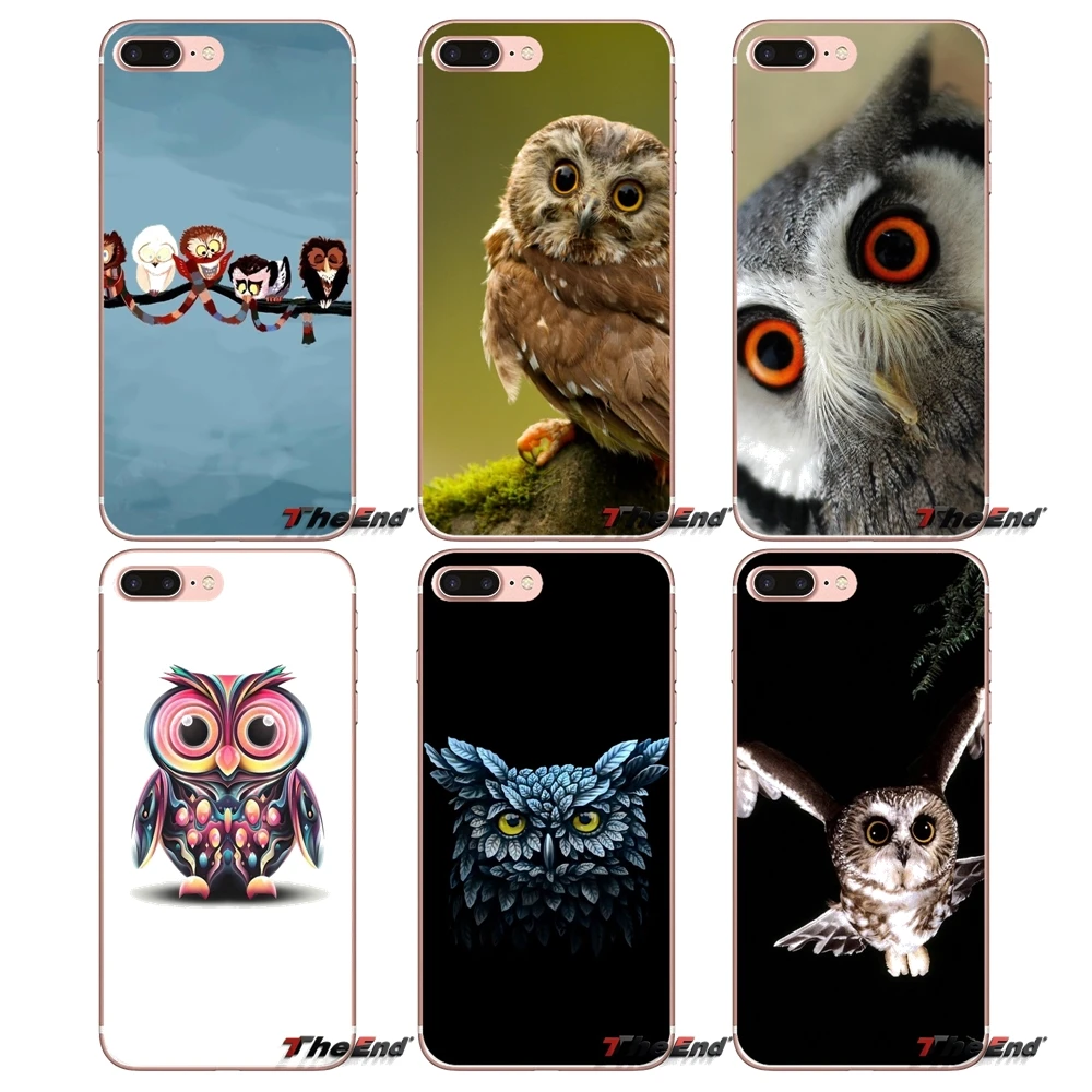 Для iPhone X 4 4S 5 5S 5C SE 6 6S 7 8 Plus Samsung Galaxy J1 J3 J5 J7 A3 A5 2016 2017 крутая Сова аксессуары чехлы для