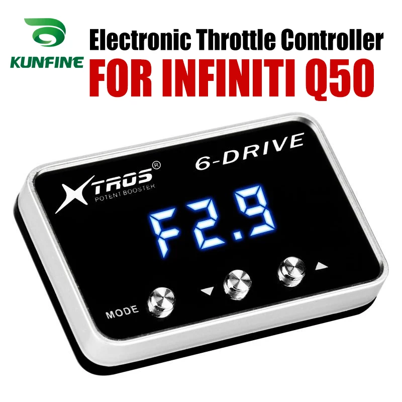

Автомобильный электронный контроллер дроссельной заслонки, мощный усилитель для INFINITI Q50, аксессуары для тюнинга