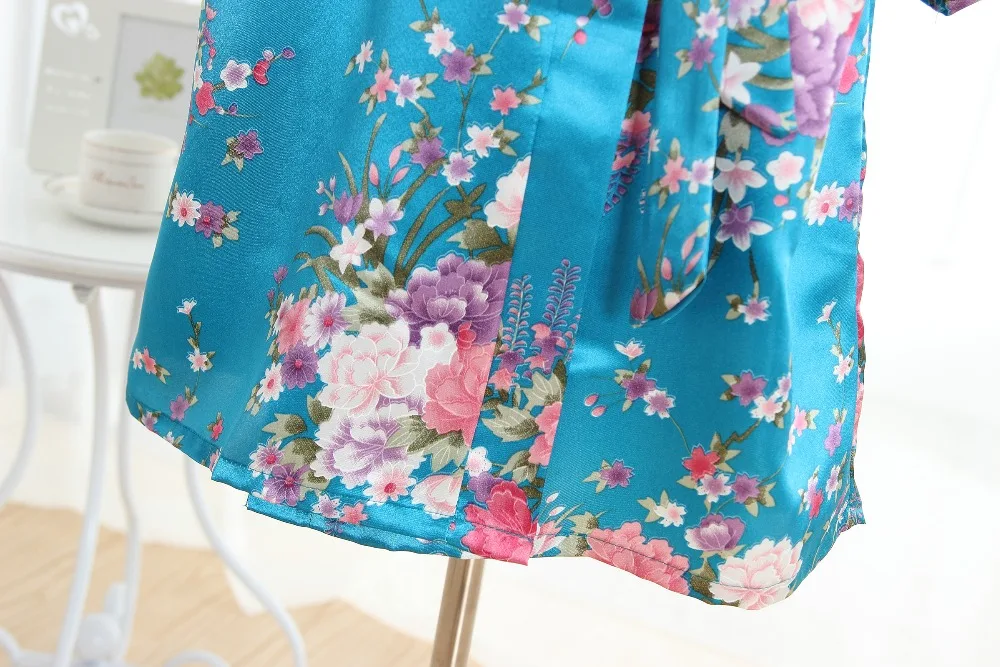 Новинка голубое свадебное платье невесты халат подружки Цветочный Короткое