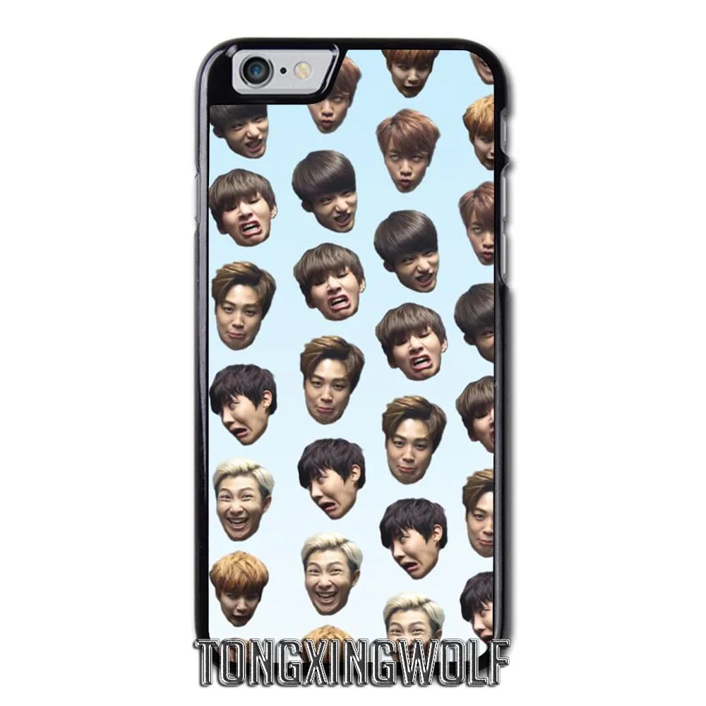 Bangtan мальчики БТС корейской чехол для samsung Примечание 2 3 S4 S5 мини S6 S7 край S8 S9 iPhone 4 4S