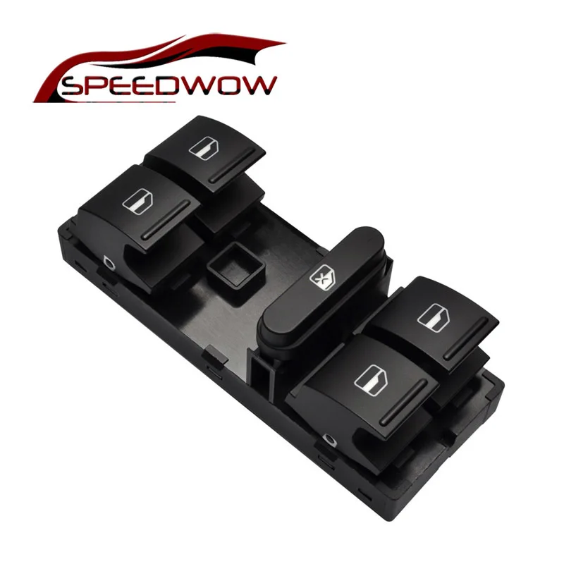 

SPEEDWOW Black Electric Power Master Window Switch Button For Jetta MK5 Mk6 Tiguan Passat B6 B7 OEM 1K4959857B VW Golf 5 Golf 6