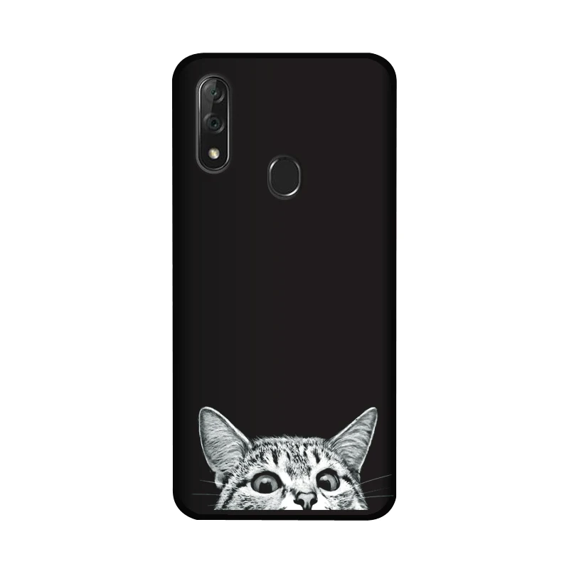 as picture showing Мягкий чехол PENSEN из ТПУ для zte blade V10 Vita, матовый чехол с рисунком для zte V10 V 10, чехол для телефона s, цветочный милый Космический Чехол с котом - Цвет: as picture showing